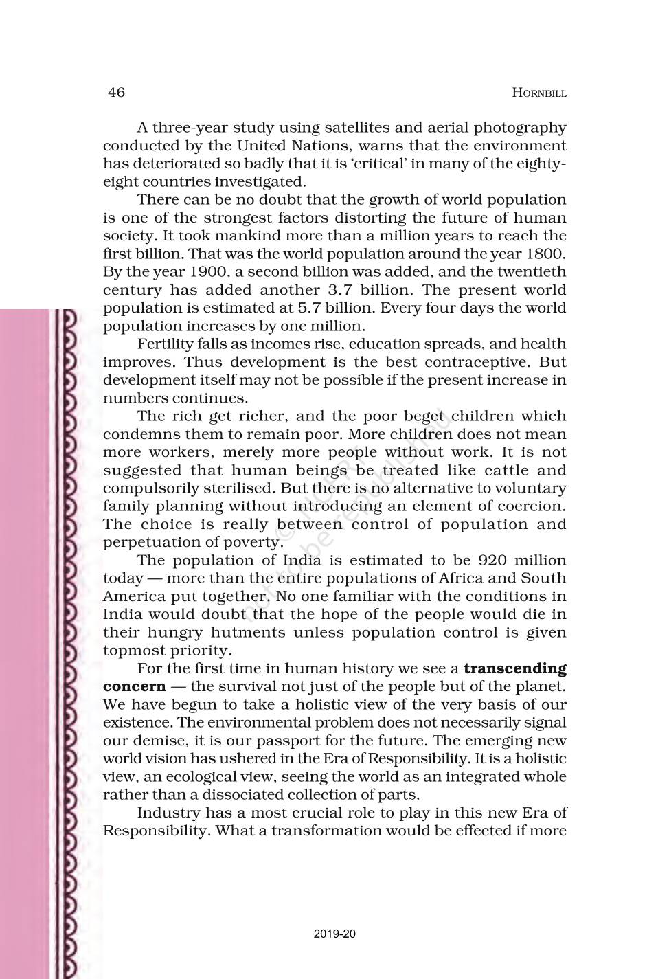 The Ailing Planet The Green Movements Role - NCERT Book of Class 11